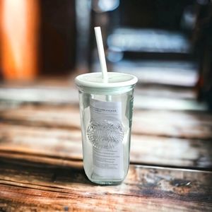 Starbucks Spring 2023 Recycled Glass Mint Triangle Bottom Cold Cup 16 oz Tumbler